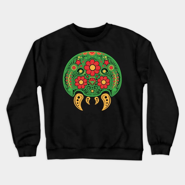 Dia De Los Metroids Crewneck Sweatshirt by beware1984